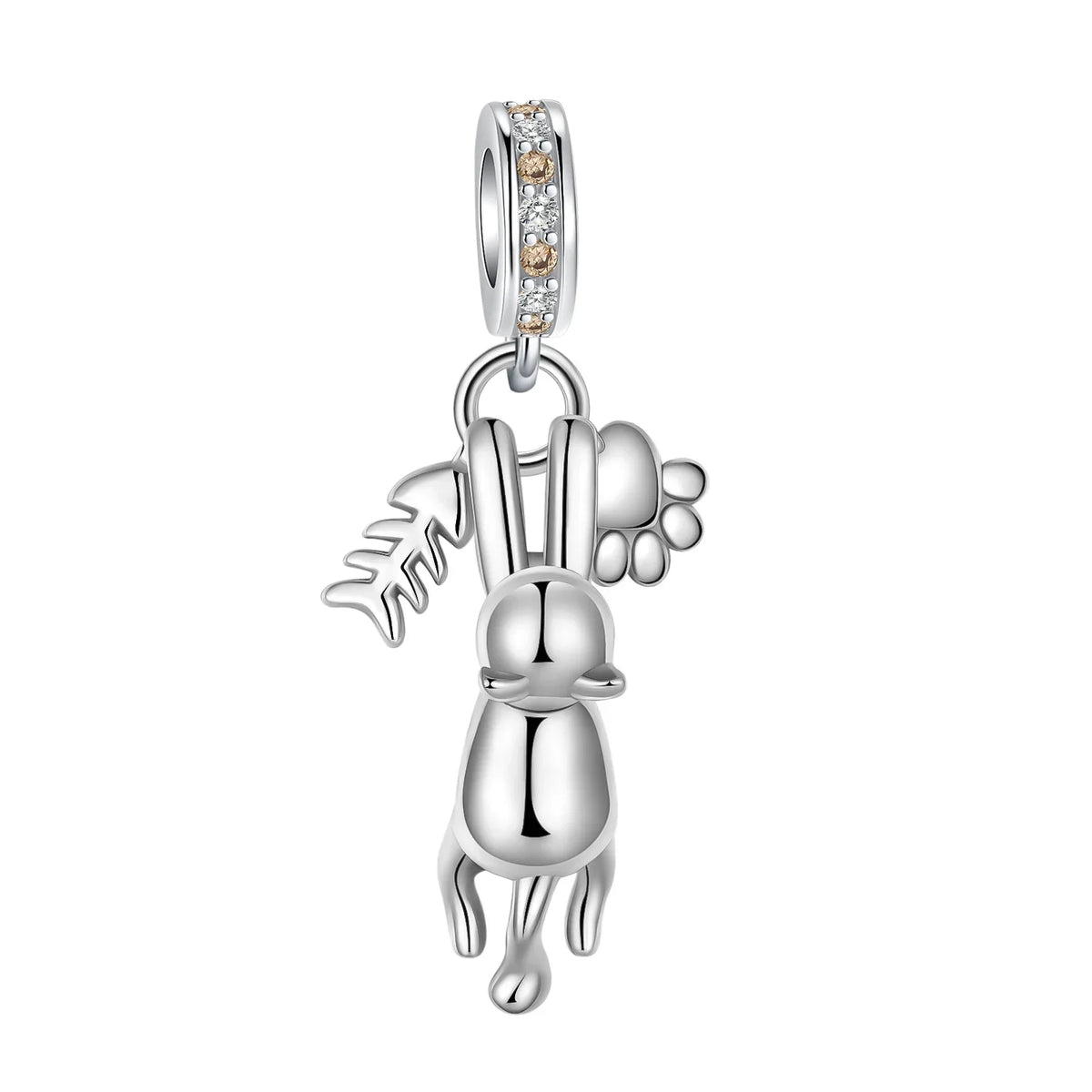 925 Sterling Silver Fashion Bee Honey Jar Sunflower Autumn Series