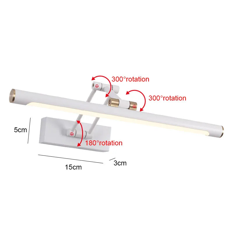 DecorBites™ LED Bathroom Wall Sconce 58cm Modern Indoor Bedroom Lighting