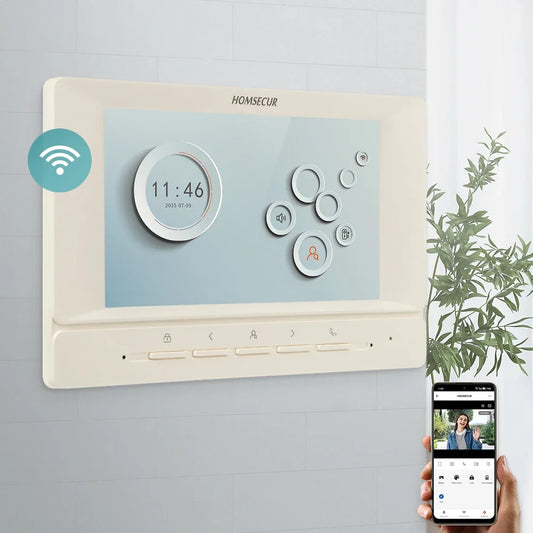 (Not Standalone) HOMSECUR Indoor Monitor V7022A-AHD-WIFI for XSL Video Door Phone Intercom Doorbell