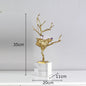 DecorBites™ Golden Conch Metal Sculpture Decorative Figurine Artwork for Modern Home Decor