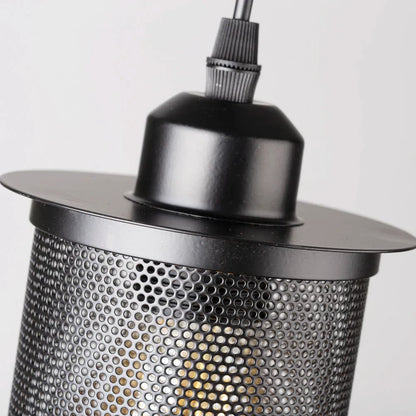 DecorBites™ Industrial Nordic Black Iron Cage Pendant Light Loft Hanging Lamp