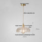 DecorBites™ Glass LED Pendant Lamp with Wood Handle - Modern Nordic Hanging Light