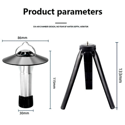 Camping Lantern with Tripod Dimmable Rechargeable LED Camping Tent