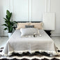 DecorBites™ Lace Ruffles Quilted Bedspread Set with Pillowcases Queen Size