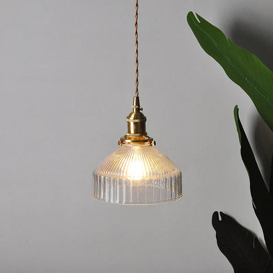 DecorBites™ Glass LED Ceiling Chandelier: Modern, Pastoral Color, Small, Simple, Bedroom Lighting