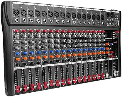 Audio Mixer 6/8/12 Channels Professional DJ Mixer LR Microphone/line