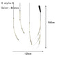 DecorBites™ Linear Creative Chandelier: Nordic LTalian Designer, Modern Lighting for Living Room, Lobby, Bedroom, Restaurant