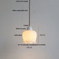 DecorBites™ Glass LED Pendant Lamp | Adjustable Nordic Hanging Light