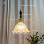 DecorBites™ Japanese Style Green Glass LED Pendant Chandelier for Home Decor