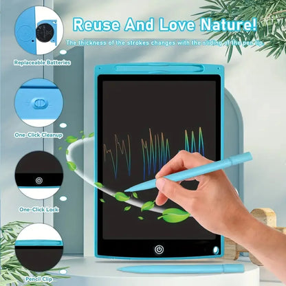 8. 5/12inch LCD Writing & Drawing Tablet with Stylus - Large Display