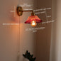 DecorBites™ Japanese Style LED Glass Copper Wall Lamp Sconce for Restaurant, Bar, Bedroom, Bathroom