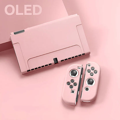 Protective Case Compatible with  Switch OLED Console and Joy-Cons,Switch Can Be Inserted in Dock with Shell Nintendo Switch Skin
