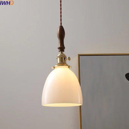 DecorBites™ Glass Copper LED Pendant Lights for Modern Style Dining Kitchen Bedroom