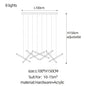 DecorBites™ LED Chandelier: Luxury Indoor Lighting for Living Room, Hall, Staircase