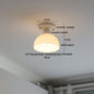 DecorBites™ LED Canopy Ceiling Light Glass Copper Luminaria De Teto