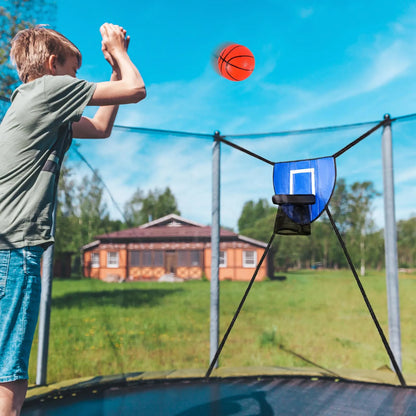 Basketball Hoop for Trampoline with Enclosure Outdoor Fun Universal