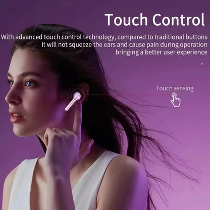 J18 Wireless Earphone Bluetooth Headset 9D Noise Reduction Gaming Headset With Microphone TWS Ear Buds Hands-free Earbuds New