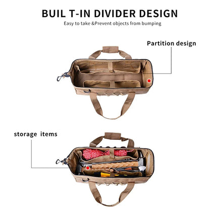 Camping Tool Storage Bag, Large-Capacity Tool Kit, Can Be Hung with a