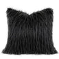 DecorBites™ Luxe Black Fluffy Throw Pillow Cover - Modern Simplicity & Art Deco Design