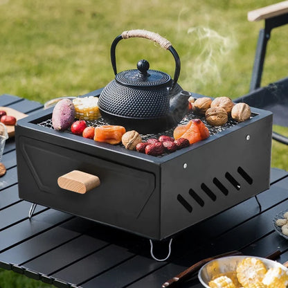 Camping Courtyard BBQ Grill Outdoor Portable Charcoal Barbecue Rack