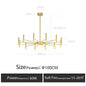 DecorBites™ LED Chandelier: Modern Nordic Design for Living Room, Bedroom, Office, Study - Home Décor Lighting
