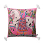 DecorBites™ Luxe Cheetah Halo Pillowcase: Decorative Tassel Cushion Cover GG Style