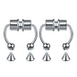 1/2/3/4/5pcs Fake Magnetic Stainless Steel Nose Rings, Non Piercing