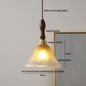 DecorBites™ Glass Copper LED Pendant Lights for Modern Style Dining Kitchen Bedroom