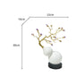 DecorBites™ Gourd Crystal Sculpture Metal Plant Statues Home Decoration