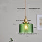 DecorBites™ Green Glass LED Pendant Light: Nordic Modern Hanging Lamp for Dining & Bedroom