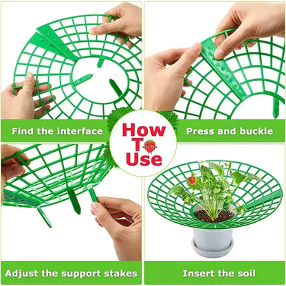 5-20pcs Strawberry Plant Supports with 3 Sturdy Legs Strawberry Growing Racks Protector Frame Holder Cage From Mold Rot Dirt