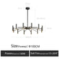 DecorBites™ LED Ceiling Chandelier: Minimalist Nordic Home Lighting for Living Room, Bedroom, Dining Area