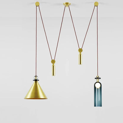 DecorBites™ Industrial Metal Pendant Light with Adjustable Height for Kitchen and Dining Room Decor