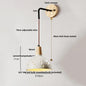 DecorBites™ Japanese Style LED Wall Light Cement Bedside Lamp with Pull Chain Switch
