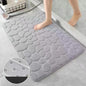 40x60cm/50x80cm Bath Rugs Mat Non Slip Cobblestone Embossed Carpets