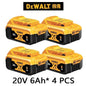 100% Original Dewalt 20V 6000mah Power Tool Battery Dcb206 Dcb205