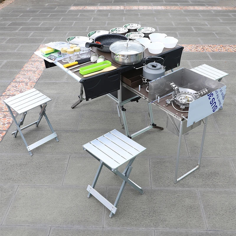 Camp Aluminum Kitchen and Rv Kitchen Bulin C650 Outdoor Equipped