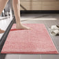 Chenille Bath Mats Encrypted Thickened Short Plush Strong Water-absorbent Non-slip Bathroom Rug Carpet Quick-drying Foot Mat
