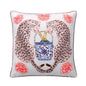 DecorBites™ Luxe Cheetah Halo Pillowcase: Decorative Tassel Cushion Cover GG Style