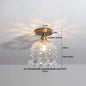 DecorBites™ Green Glass LED Ceiling Lamp for Home Living Room and Hallway Lighting