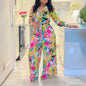 Spring Summer New Long Sleeved Printed Suit for Women Fashion Lapel