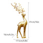 DecorBites™ Golden Deer Figurines: European Feng Shui Home Decor Sculptures