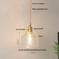DecorBites™ Glass LED Pendant Lamp: Nordic Modern Design, Adjustable Hanging Light Fixture