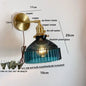 DecorBites™ Glass Pull Chain LED Wall Lamp Copper Socket Study Living Room Stair Light