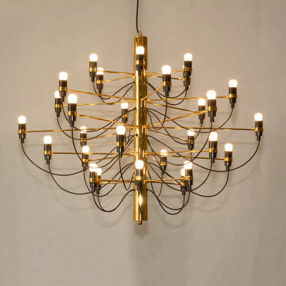 DecorBites™ LED Candle Chandelier: Elegant Italian Design Pendant Light for Home Decor