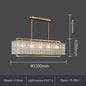 DecorBites™ Glass Restaurant Chandelier: Modern Luxury Led Lighting Fixture for Living Room Home Decor