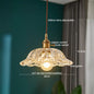 DecorBites™ Japanese Style LED Pendant Lamp Copper Glass Hanging Light Fixtures