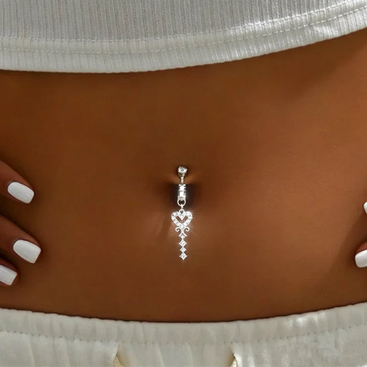 Clip On Belly Button Ring Butterfly Copper Zircon Pink Fake Belly Piercing Umbilical Navel Body Jewelry Trendy Fashion Style