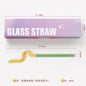 DecorBites™ Glass Flower Handle Stir Bar for Coffee Cocktails Mixology and Home Parties