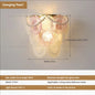 DecorBites™ Luxe Crystal Glass Wall Lamp for Aisle, Living Room, Bedroom & Corridor Lighting